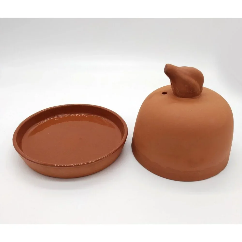 Vintage Boston Warehouse Terra Cotta Garlic Baker Roaster, 1 bulb capacity